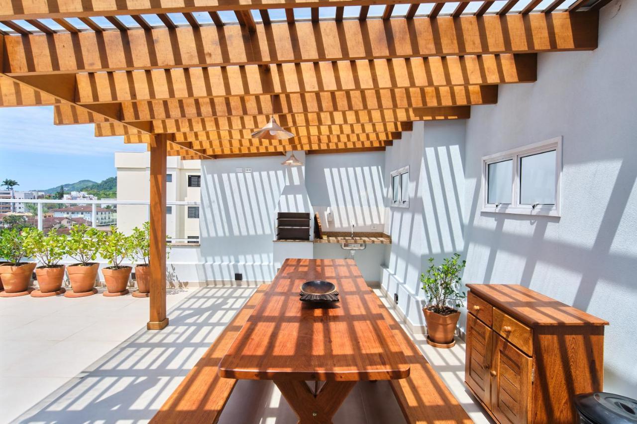Orla Ubatuba 300 Metros - Ar Condicionado, Varanda Gourmet Экстерьер фото